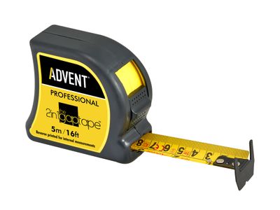 Advent ADVAGT5025 2-In-1 Double Sided Gap Pocket Tape 5m/16ft (Width 25mm)