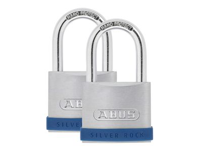 ABUS Mechanical ABU550TC 50mm Silver Rock™ 5 Padlock Twin Pack