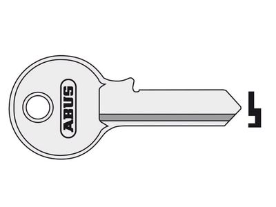 ABUS Mechanical ABUKB02884 55/50 50mm Key Blank