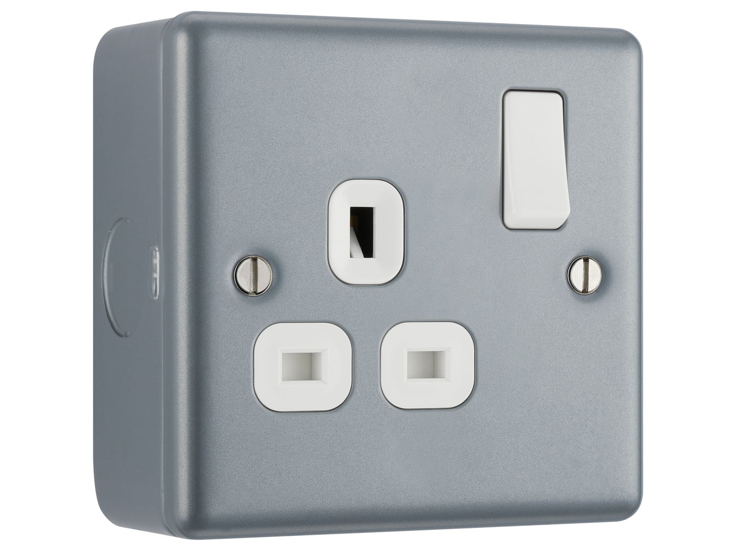 Masterplug MSTMC521 Metal Clad Switched Socket 1-Gang 13A