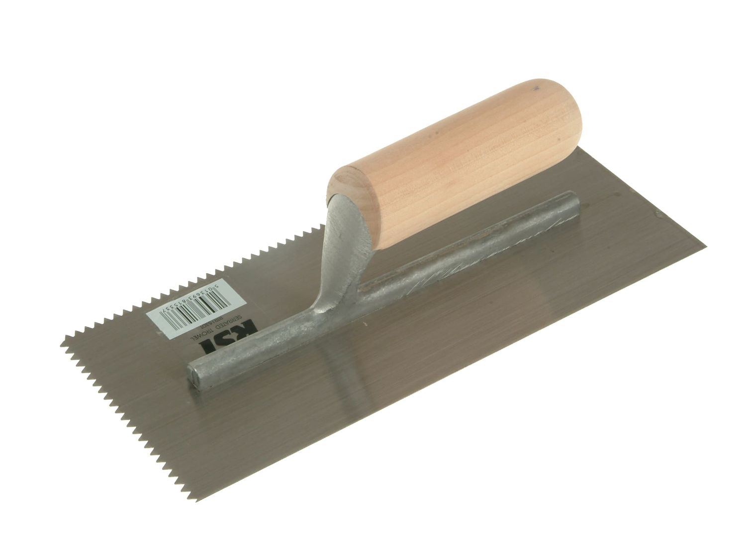 R.S.T. RST153DT Notched Trowel 5mm V Notches Wooden Handle 11 x 4.1/2in