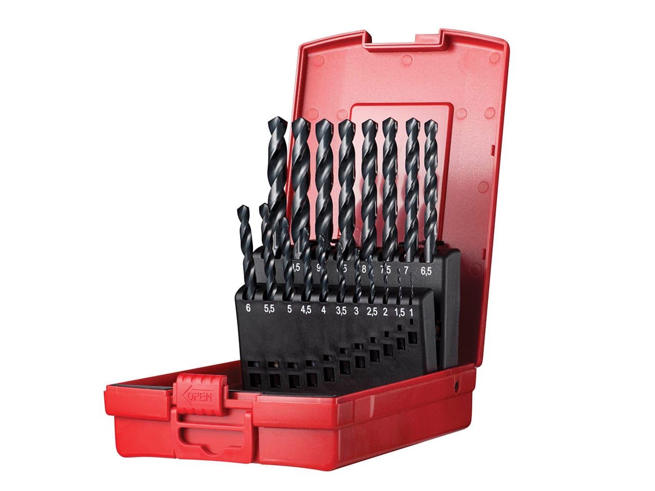 Dormer DORSET201 A190 No.201 Metric HSS Drill Set of 19 1.0-10.0 x 0.5mm