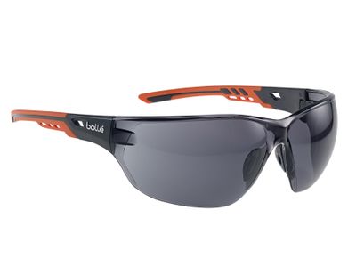 Bolle Safety BOLNESSPPSF NESS+ PLATINUM Safety Glasses - Smoke