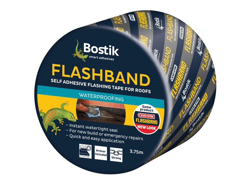 EVO-STIK EVOFB100DIY Flashband &amp; Primer 100mm x 3.75m