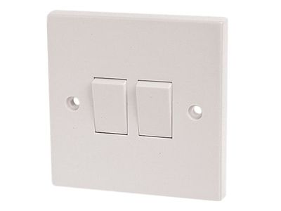 Dencon DCN4403NB Light Switch 2-Gang 2-Way 10A