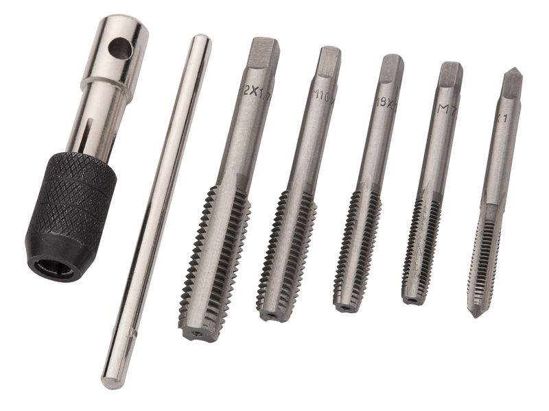 BlueSpot Tools B/S22300 Tap Set (M6-M12), 6 Piece