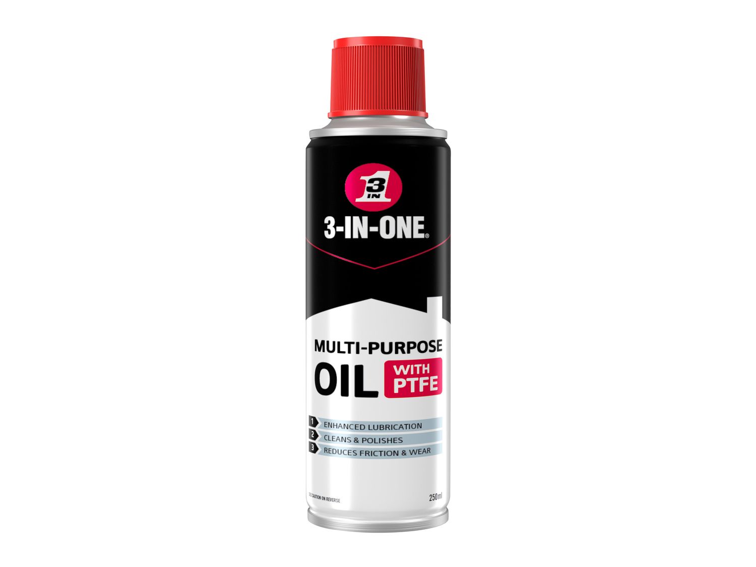 3-IN-ONE HOW31PTFE 3-IN-ONE Original Multi-Purpose Oil Spray with PTFE 250ml