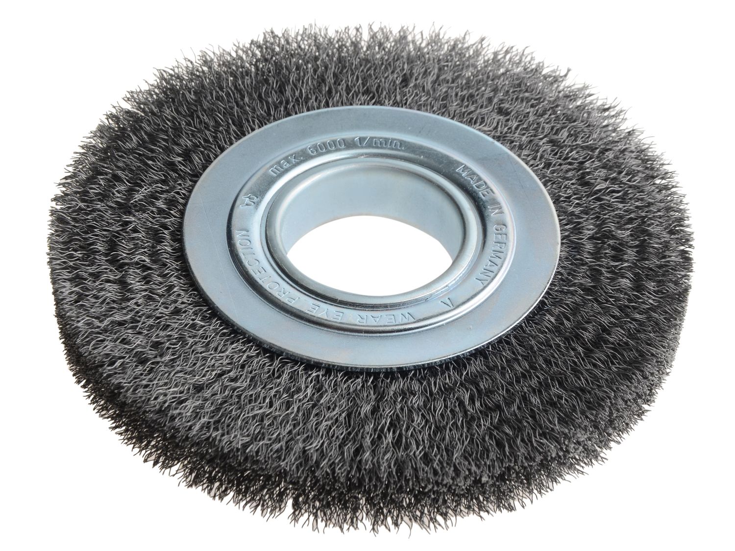 Lessmann LES355162 Wheel Brush D178mm x W23-25 x 50 Bore Steel Wire 0.30 + Adaptors Set 3