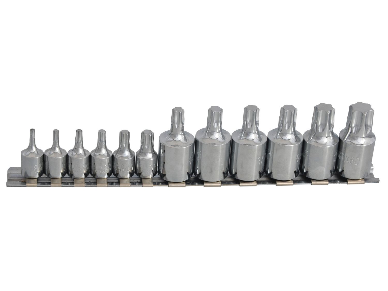 BlueSpot Tools B/S01551 Mixed Drive TORX Socket Set, 12 Piece