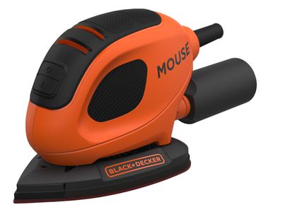 BLACK + DECKER B/DBEW230 55W Mouse Sander + 6 Sanding Sheets