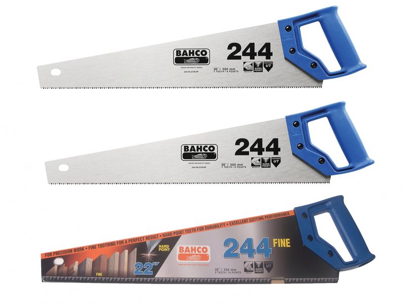 Bahco BAH24422FCS 2 x 244 Hardpoint Handsaw 550mm (22in) &amp; 1 x 244 Fine Cut Handsaw 550mm (22in)