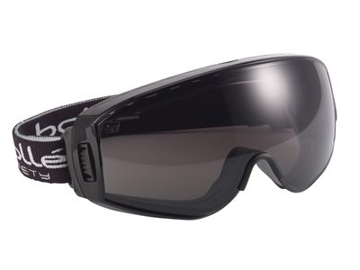 Bolle Safety BOLPILOPPSF Pilot PLATINUM Ventilated Safety Goggles - Smoke