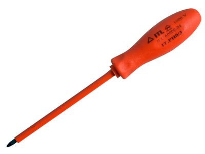 ITL Insulated ITL02005 Insulated Screwdriver Phillips No.0 x 75mm (3in)