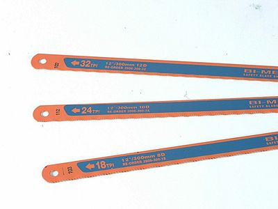 Bahco BAH3906243P 3906 Sandflex Hacksaw Blades 300mm (12in)  (8, 24 &amp; 32 TPI) (Pack 3)