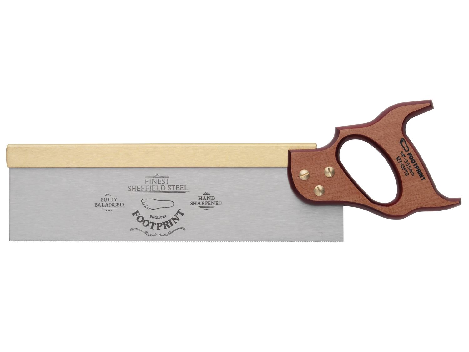Footprint FOO25614 256 Brass Back Tenon Saw 350mm (14in) 13 TPI