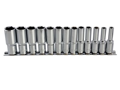 BlueSpot Tools B/S01542 3/8in Drive Deep Socket Set, 13 Piece