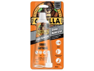 Gorilla Glue GRGHDGA80WH Gorilla Heavy-Duty Grab Adhesive White 80ml