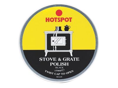 Hotspot HOT201100 Black Stove &amp; Grate Polish Tin 170g