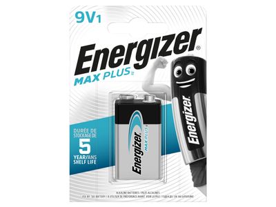Energizer ENGMAXP9V1 MAX PLUS™ 9V Alkaline Battery (Pack 1)