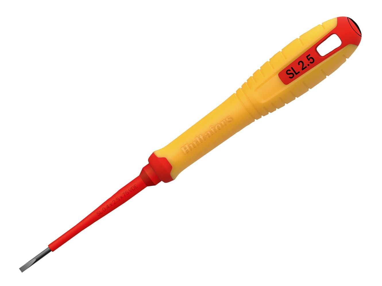 Hultafors HUL445035 VDE Slotted Screwdriver 2.5 x 75mm