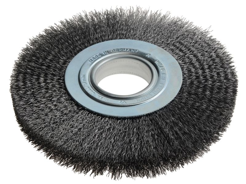 Lessmann LES365172 Wheel Brush D200mm x W24-27 x 50 Bore Steel Wire 0.35 + Adaptors Set 3