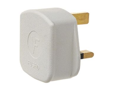 Dencon DCN6283WNB 3 Pin Rubber Plug 13A White