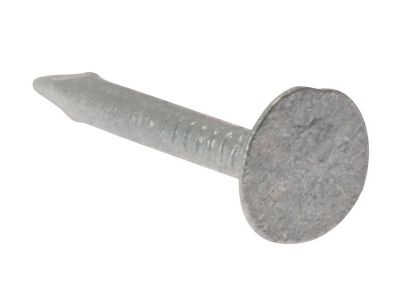 ForgeFix FORELH25GB50 Clout Nail Extra Large Head Galvanised 25mm (500g Bag)
