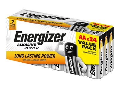 Energizer ENGPOWAA24 AA Cell Alkaline Power Batteries (Pack 24)