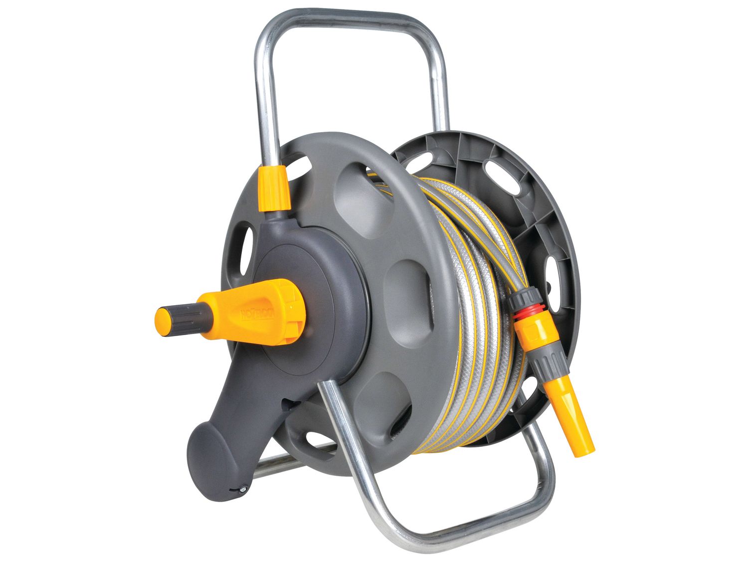 Hozelock HOZ2431 2431 Assembled Hose Reel &amp; 25m of 12.5mm Hose