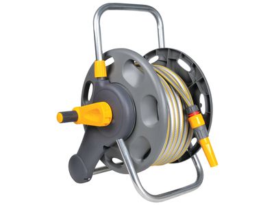 Hozelock HOZ2431 2431 Assembled Hose Reel &amp; 25m of 12.5mm Hose