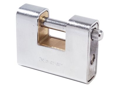 Master Lock MLK690 Armoured 90mm Zinc Body Shutter Padlock
