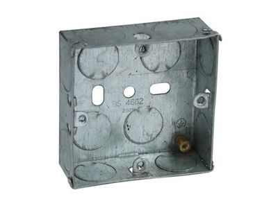 Axiom Electrical AXIMB116 Metal Switch Box 16mm (Pack 20)