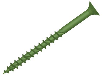 ForgeFix FORDS5100GT ForgeFast TORX Compatible Decking Screws CSK Green 5.0x100 T25 Tub 300