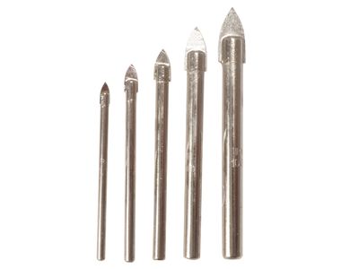 IRWIN IRW10507912 Glass &amp; Tile Drill Bit Set of 5