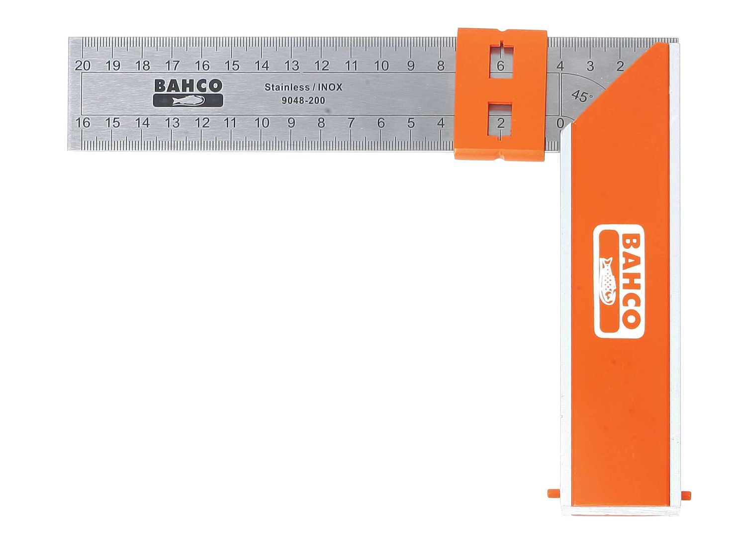 Bahco BAH9048400 9048-400 Aluminium Block &amp; Steel Try Square 400mm (16in)