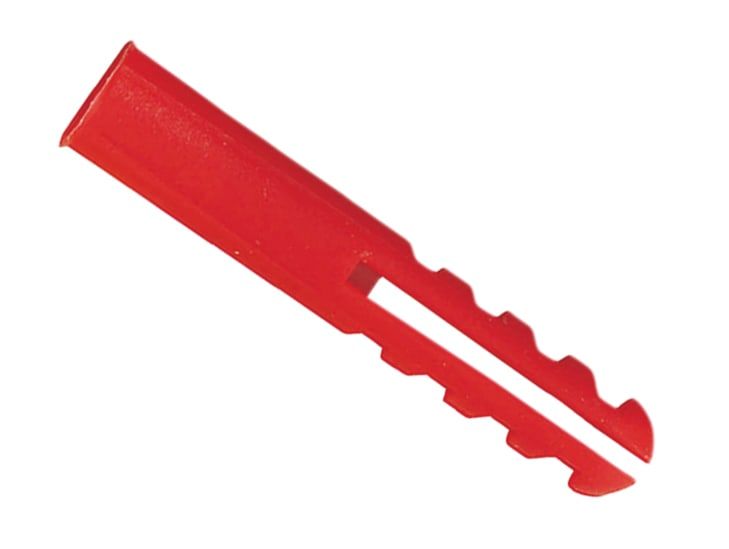 Rawlplug RAW67134 Red Plastic Plugs Screw Size No.6-12 (10 x Card 100)