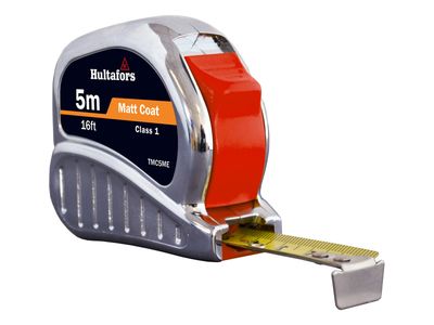 Hultafors HUL368113 TM5ME Chrome Tri-Matic Pocket Tape 5m/16ft (Width 19mm)