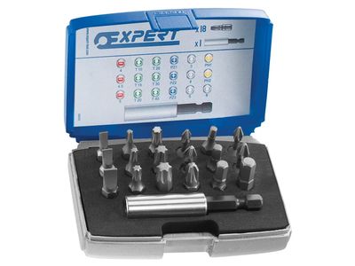 Expert BRIE113901B E113901 1/4in Bit Set, 19 Piece