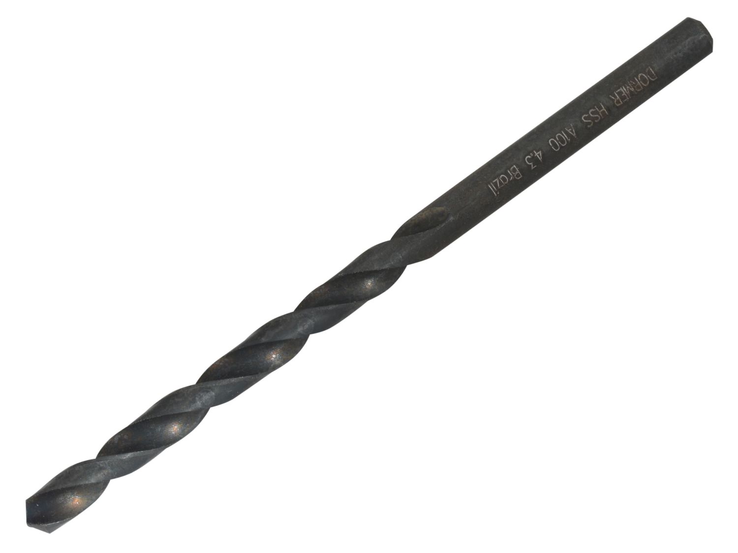 Dormer DORA100430 A100 HSS Jobber Drill Bit 4.30mm OL:80mm WL:47mm