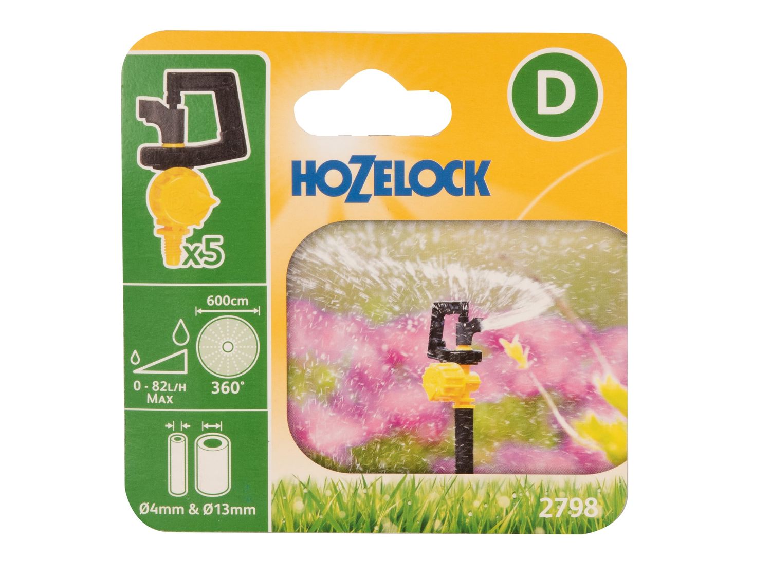 Hozelock HOZ27980005 2798 Adjustable 360° Mini Sprinkler (Pack 5)