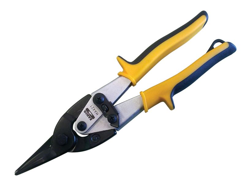 Bahco BAHMA421 MA421 Yellow/Blue Aviation Compound Snips Straight Cut 250mm (10in)