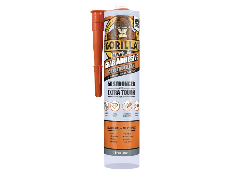Gorilla Glue GRGHDGA270CL Gorilla Heavy-Duty Grab Adhesive Clear 270ml