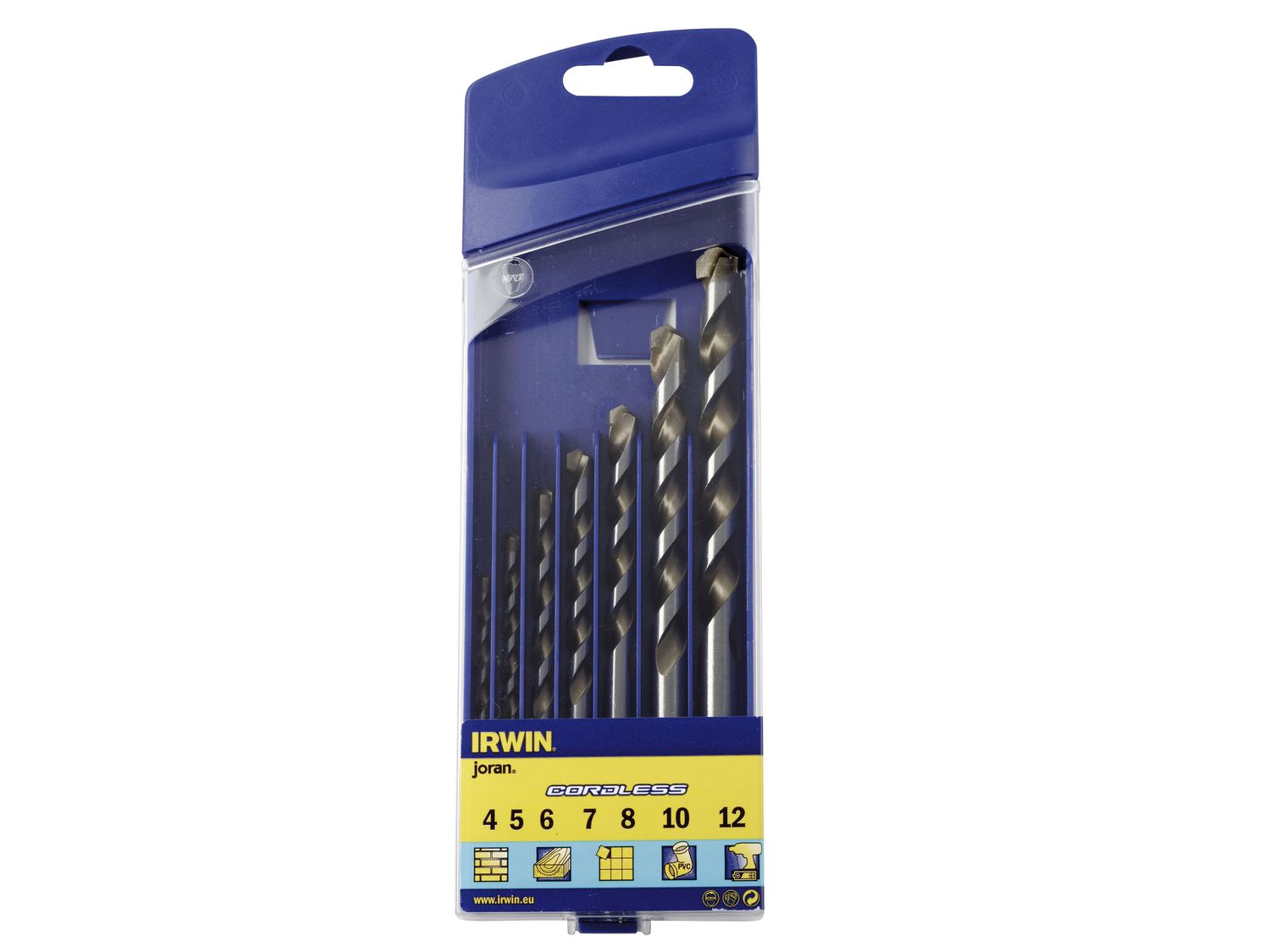 IRWIN IRW10501940 Cordless Multi-Purpose Drill Bit Set, 7 Piece