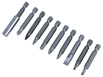 BlueSpot Tools B/S14120 Power Bit Set, 10 Piece