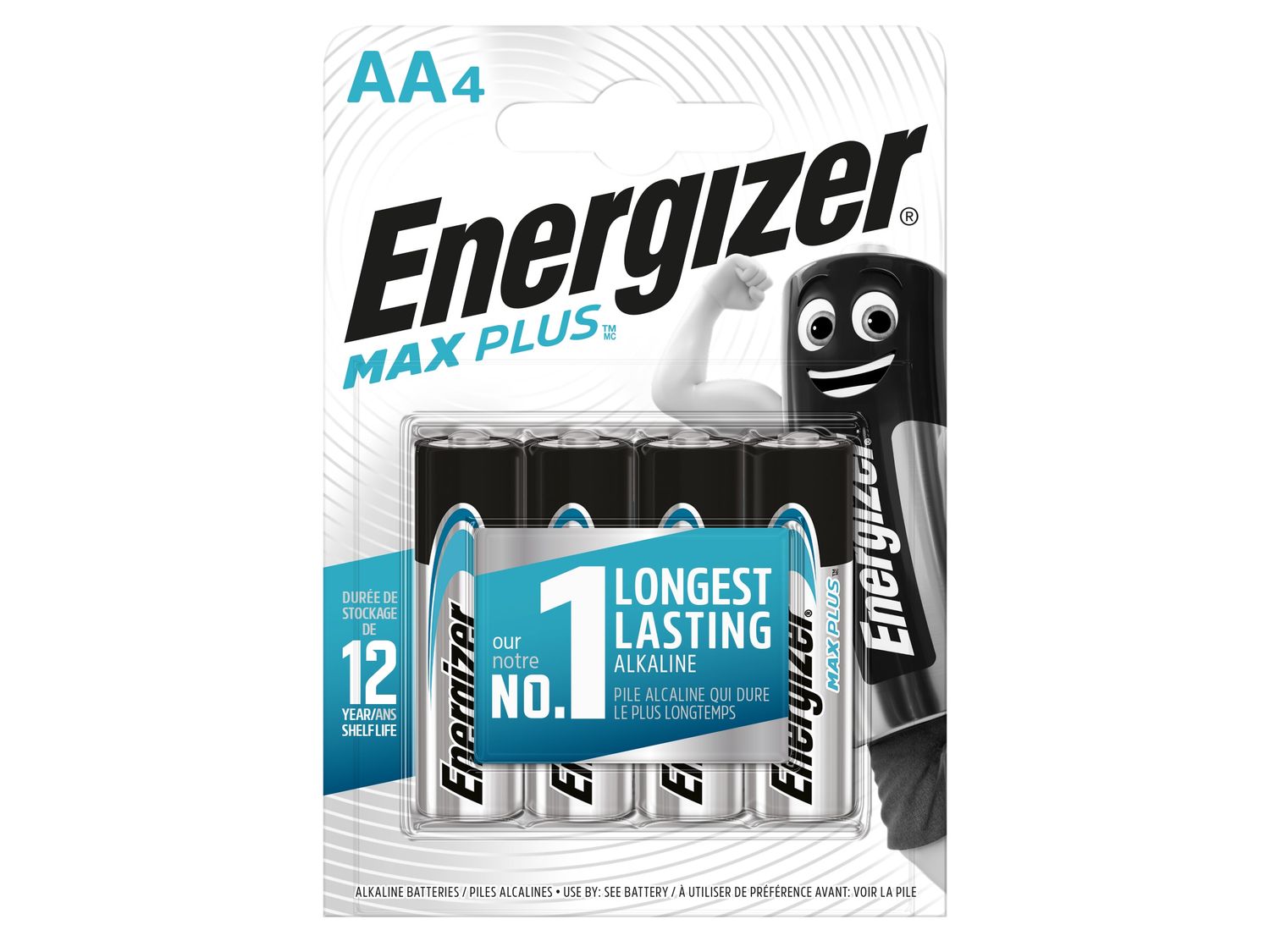 Energizer ENGMAXPAA4 MAX PLUS™ AA Alkaline Batteries (Pack 4)