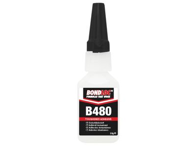 Bondloc BONB48020 B480 Black Rubber Toughened Cyanoacrylate 20g
