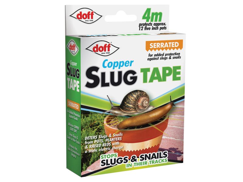 DOFF DOFAM004DS Slug &amp; Snail Adhesive Copper Tape 4m