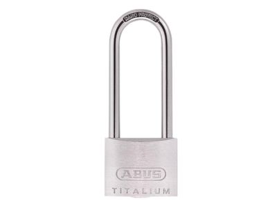 ABUS Mechanical ABU64TI5080C 64TI/50mm TITALIUM™ Padlock 80mm Long Shackle Carded