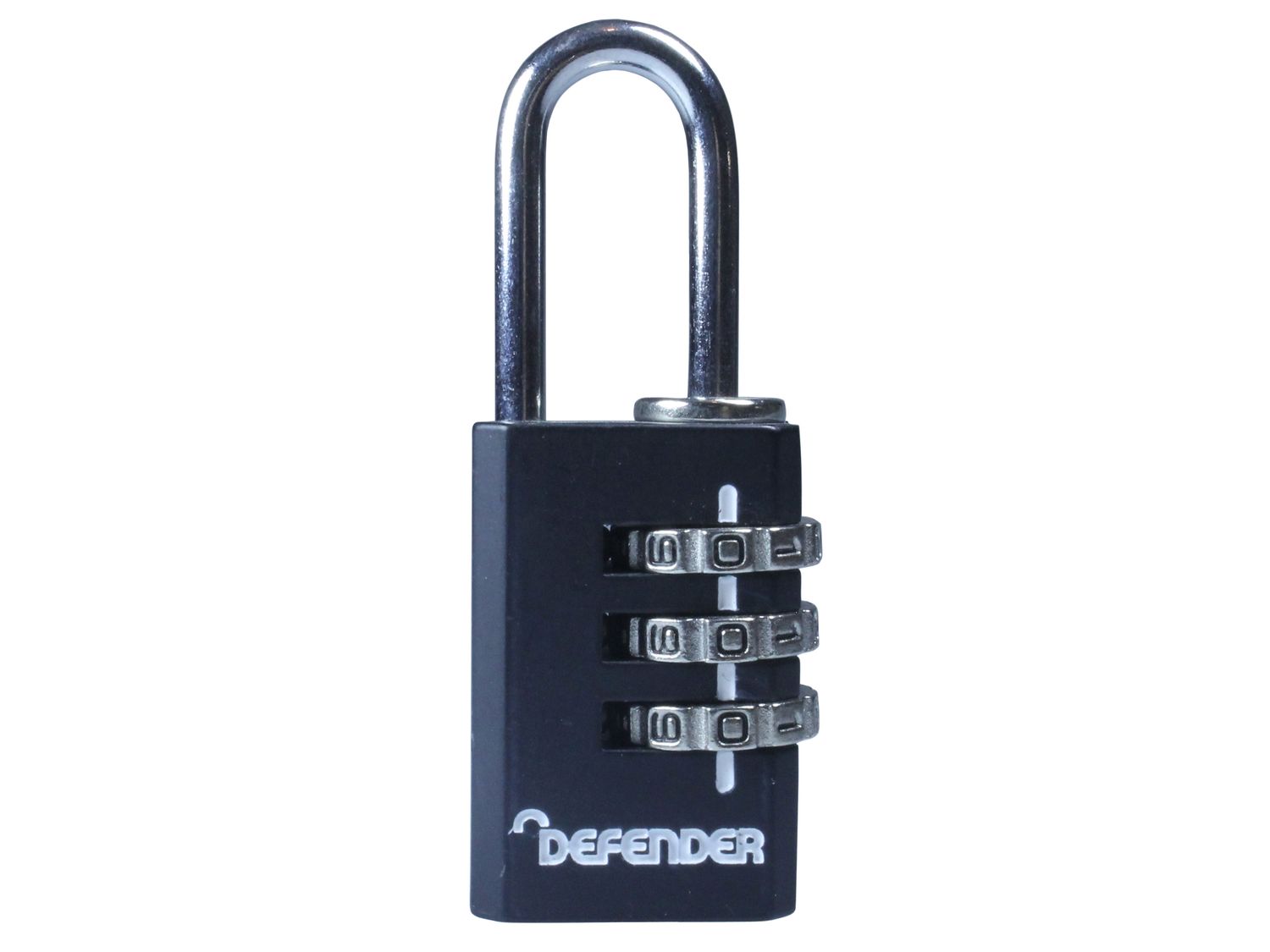 DEFENDER DEFCOMBI20 Black Die-Cast Combination Padlock 20mm
