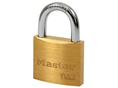 Master Lock MLK4140KA2 V Line Brass 40mm Padlock - Keyed Alike 4232